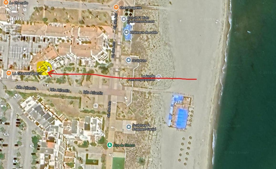 Le Victoria'S Beach Barcares - Parking Prive - Direct Plage - 5 Minutes A Pied Du Lydia - 3 Personnes Le Barcares Exterior photo